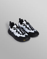 Flower Mountain - Black And White Waterproof Suede And Nylon Trainers