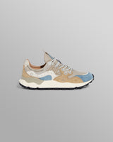 Flower Mountain - Grey And Blue Suede And Nylon-Ripstop Trainers