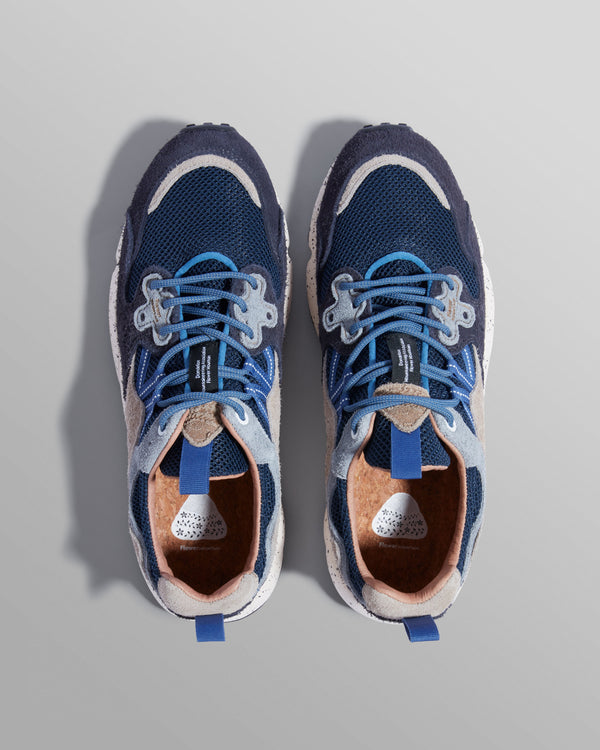 wax london Flower Mountain Trainers Navy/Light Blue/Grey