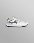 Flower Mountain YAMANO 3 - White And Grey Suede And Nylon Trainers
