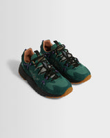 wax london men's Flower Mountain YAMABUSHI - Green Bottle Suede And Nylon Trainers