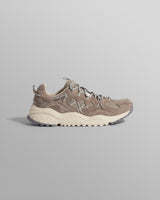 wax london men's Flower Mountain YAMABUSHI - Light Grey Suede And Nylon Trainers