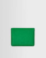 wax london men's FORBE WALLET SMALL GRAIN LEATHER BRIGHT GREEN
