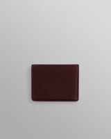 wax london men's Forbe - Cherry Retro Grain Leather Cardholder