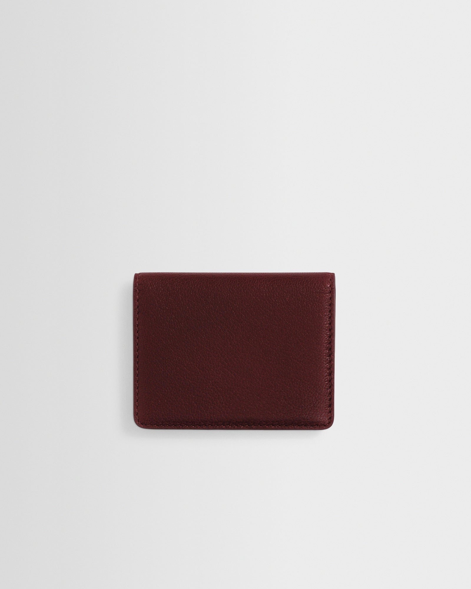 Men's Cherry Retro Grain Leather Cardholder | Wax London