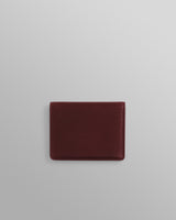 wax london men's Forbe - Cherry Retro Grain Leather Cardholder