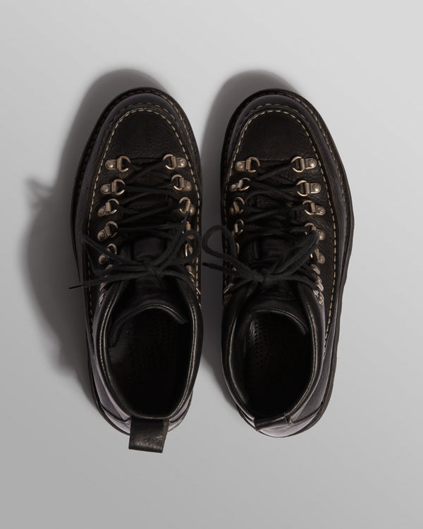 wax london men's Fracap - Black Calf Leather M60 Boots