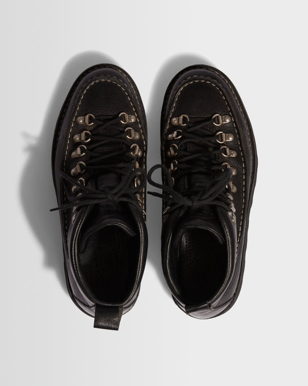 wax london men's Fracap - Black Calf Leather M60 Boots