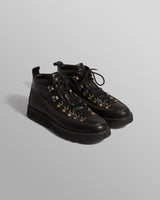 wax london men's Fracap - Black Calf Leather M60 Boots