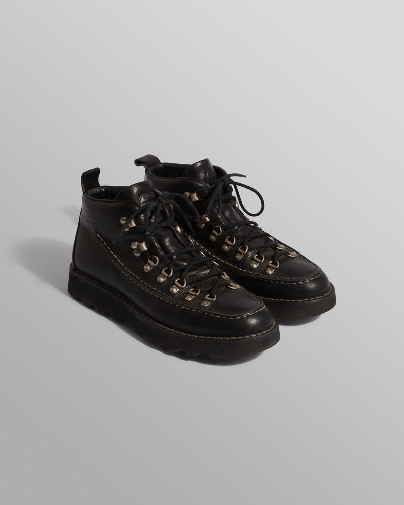 wax london men's Fracap - Black Calf Leather M60 Boots