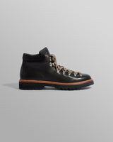 wax london Fracap - Black Grained Calf Leather M128 Boots