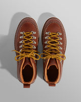 wax london Fracap - Brown Grained Calf Leather M60 Boots