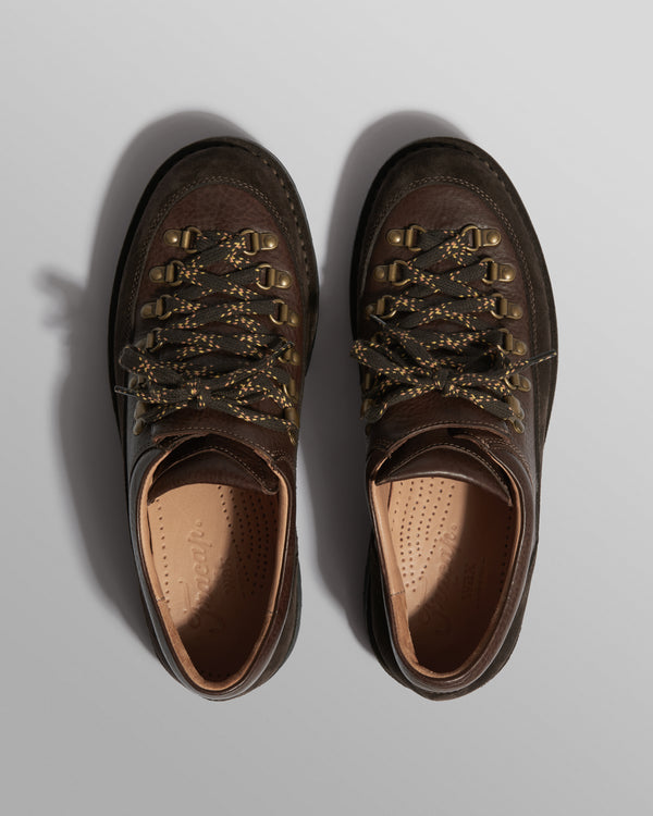 wax london men's Fracap - Brown Grained Calf Leather MA187 Boots