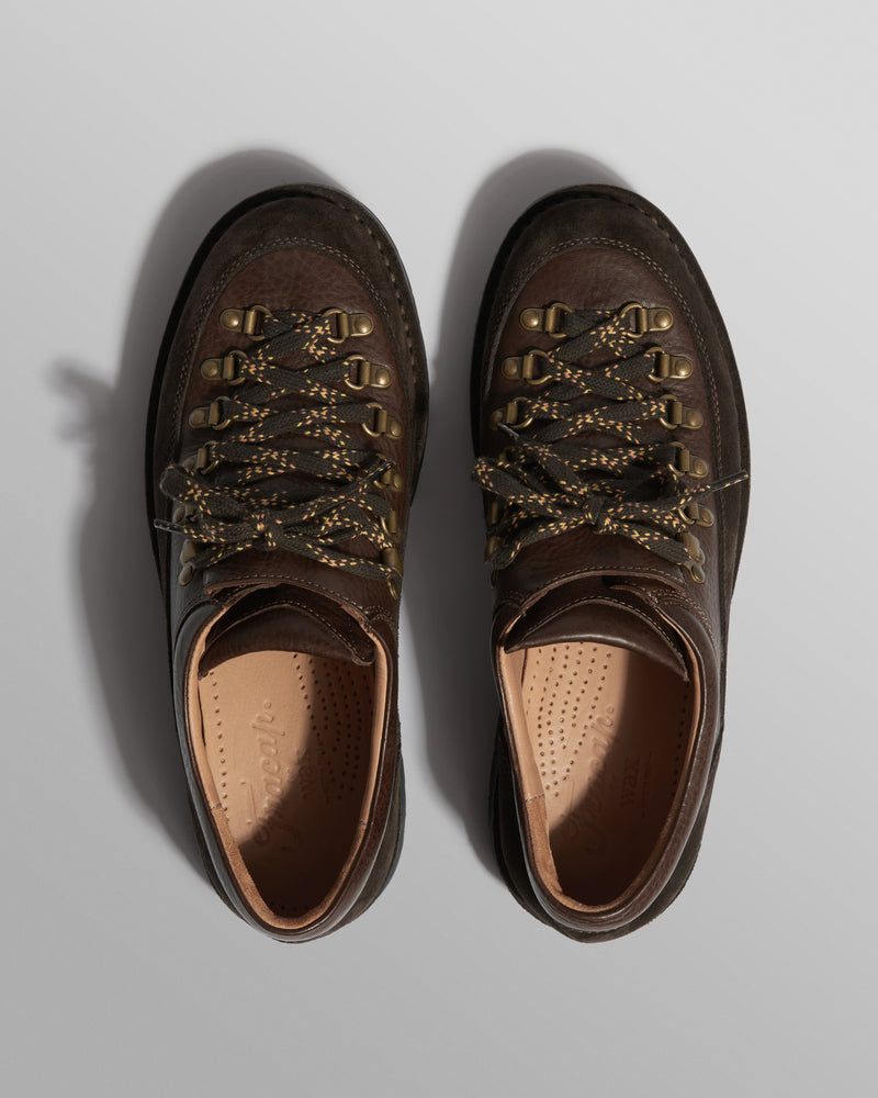 wax london men's Fracap - Brown Grained Calf Leather MA187 Boots