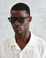 Fulham - Black Acetate Round Sunglasses