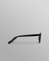 wax london Fulham - Black Acetate Round Sunglasses