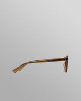 wax london men's Fulham - Treacle Brown Acetate Round Sunglasses