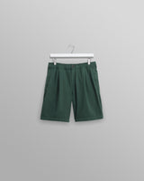 wax london Fuller - Forest Green Cotton Seersucker Shorts