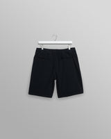 wax london Fuller - Navy Cotton Seersucker Shorts