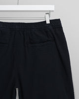 wax london Fuller - Navy Cotton Seersucker Shorts