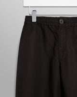 wax london Glencoe - Black Slub Weave Trousers