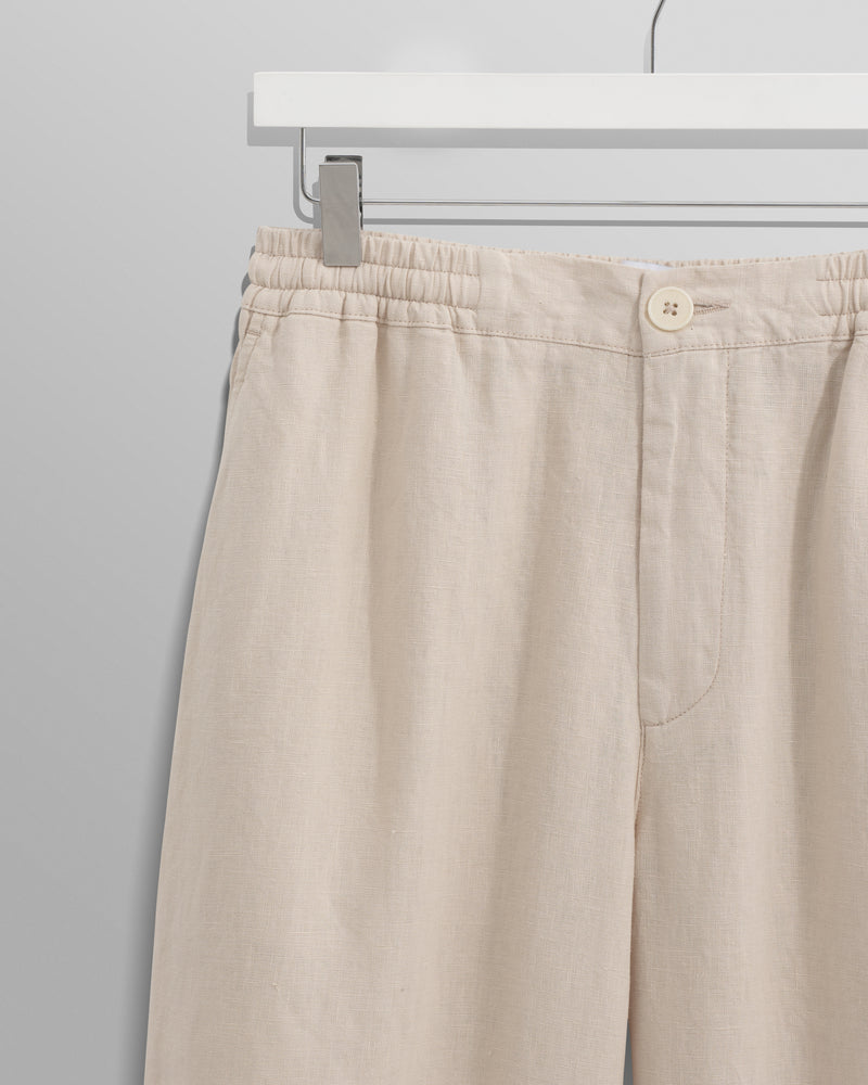 wax london Glencoe - Washed Beige Linen Trousers