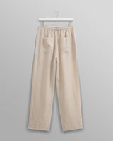 wax london Glencoe - Washed Beige Linen Trousers