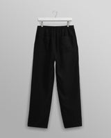 wax london Glencoe - Washed Black Linen Trousers