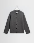 Granby - Grey Ribbed Wool Cardigan