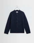 Granby - Navy Ribbed Wool Cardigan