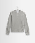Halton - Grey Waffle Long-Sleeve Henley T-Shirt