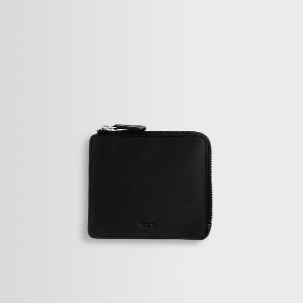『Hollywood WALLET BLACK』 Men's Black Leather Zip Wallet | Wax London