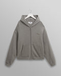 Harris - Grey Embroidered Logo Loopback Cotton Hoodie