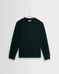 Hayden - Dark Green Emorised Cotton Long-Sleeve T-Shirt
