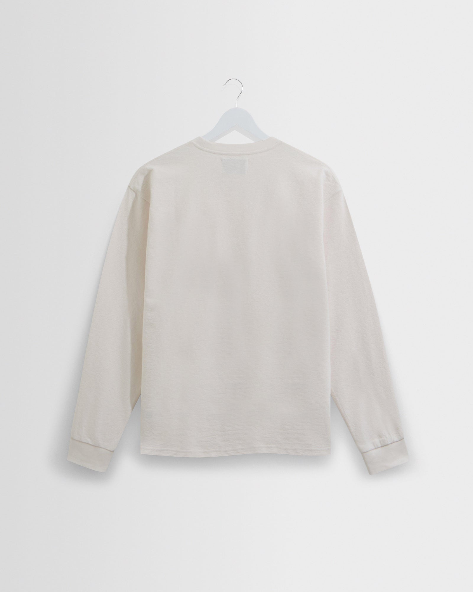 Men's Ecru Textured Organic Cotton T-Shirt | Wax London