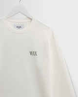 wax london men's Hayden - White And Green Botanical Graphic Cotton T-Shirt