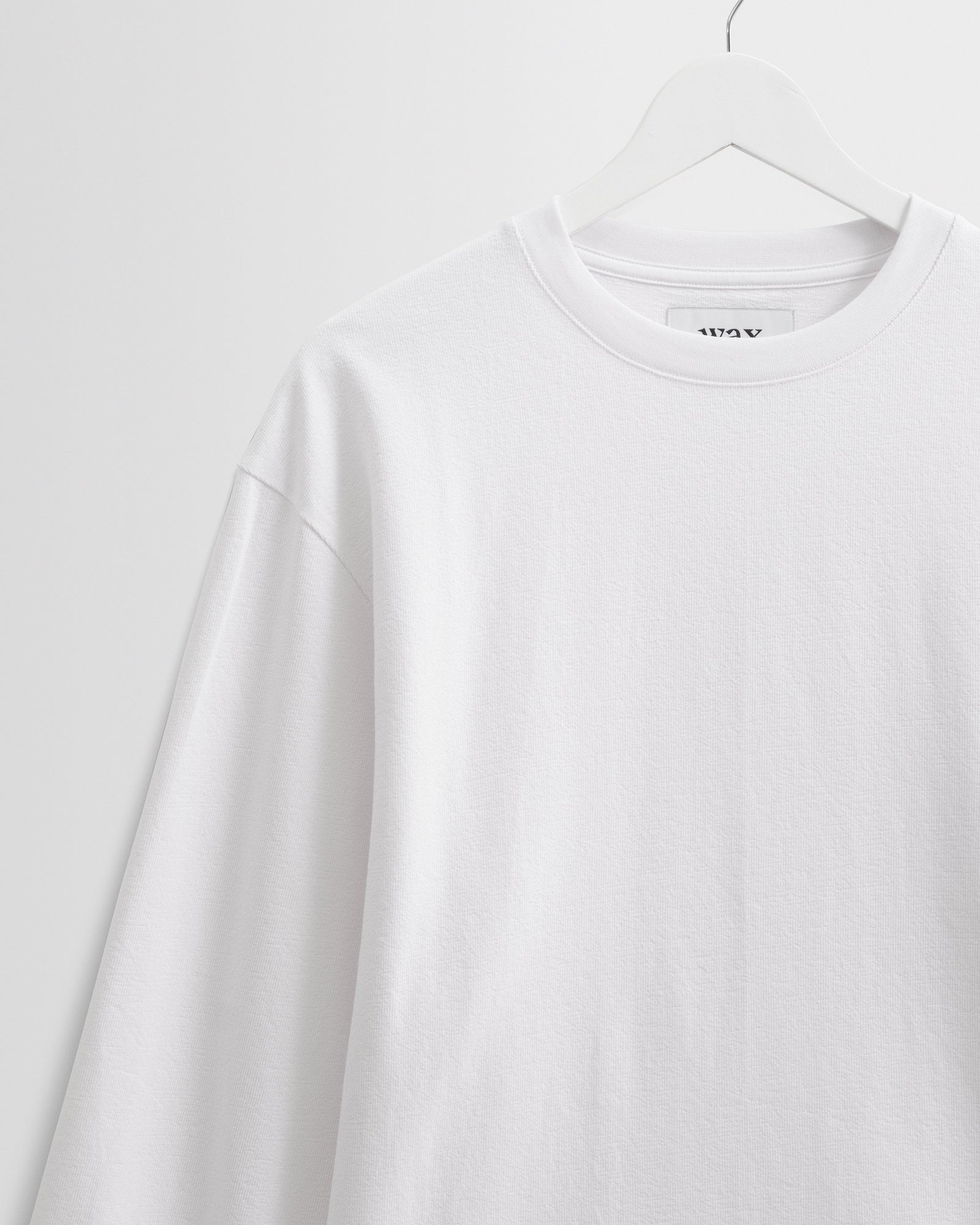 Men's White Textured Organic Cotton T-Shirt | Wax London