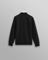 wax london Hays - Black Waffle Overshirt