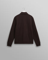 wax london men's Hays - Dark Brown Structured Waffle Overshirt