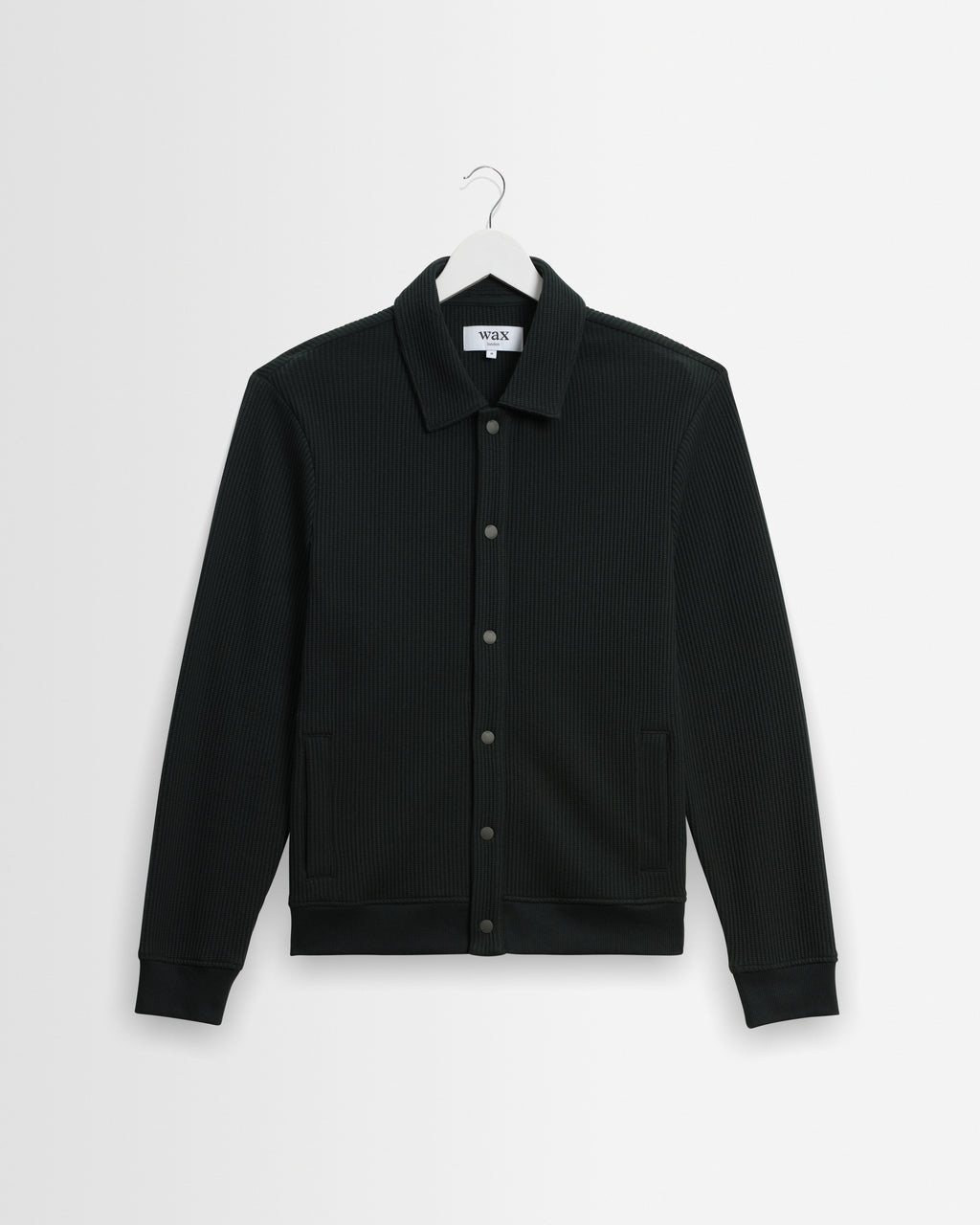 Hays Dark Green Structured Waffle Overshirt