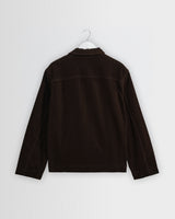 wax london men's Healey - Dark Brown Corduroy Chore Jacket