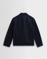 wax london men's Healey - Navy Organic Cotton Chore Jacket