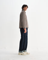 wax london men's Heath - Natural Houndstooth Check Jacket