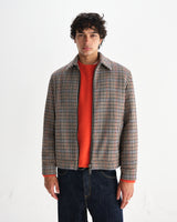 wax london men's Heath - Natural Houndstooth Check Jacket