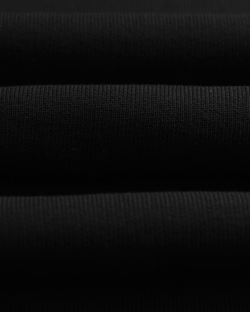 men's wax london HOXTON HOODIE BRUSHED SWEAT BLACK