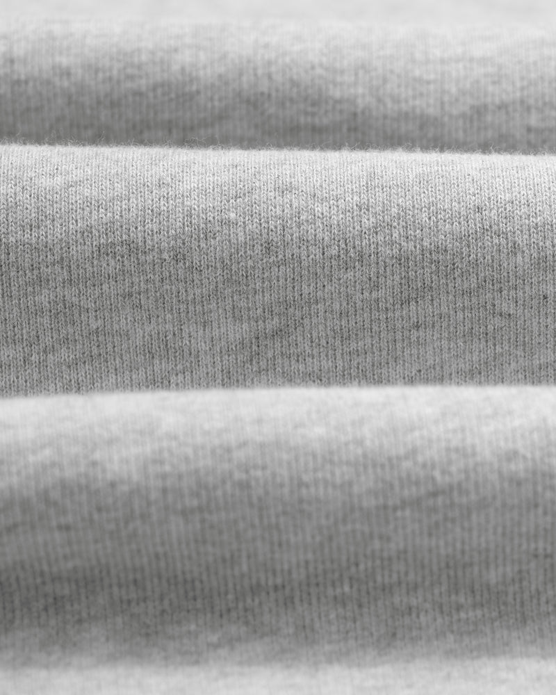 men's wax london HOXTON HOODIE BRUSHED SWEAT HEATHER GREY MARL