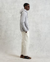 men's wax london HOXTON HOODIE BRUSHED SWEAT HEATHER GREY MARL