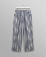 wax london Hutton Lounge Trousers Blue/Ecru Oxford Space Stripe