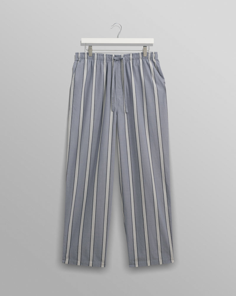 wax london Hutton Lounge Trousers Blue/Ecru Oxford Space Stripe