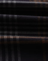 wax london Hutton Lounge Trousers Navy/Orange Flannel Check